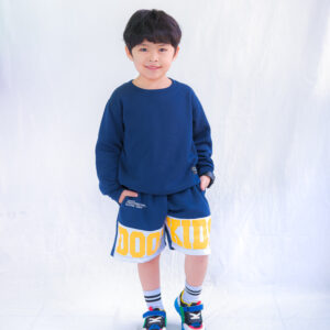 Setelan sweater anak 4-15 tahun - biru navy
