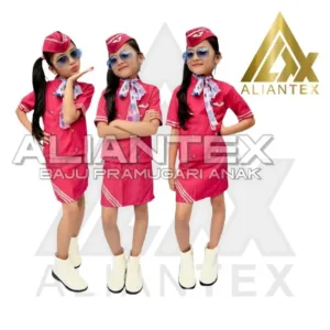 1 Set Pramugari Anak ( Tangan Pendek )